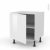 Meuble De Cuisine Bas Ipoma Blanc Brillant 1 Porte L60 X H57 X P58 Cm