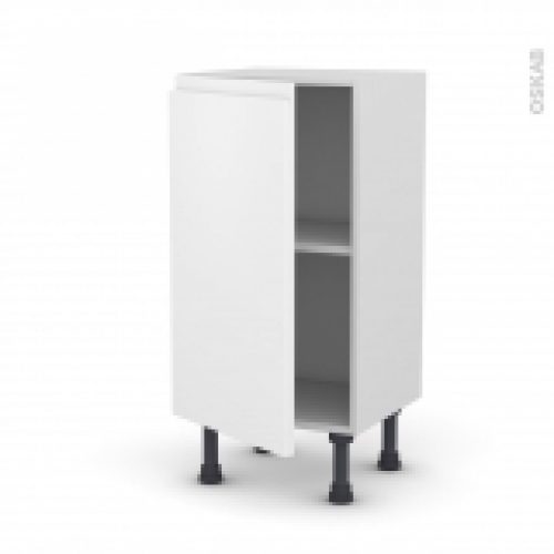 Meuble De Cuisine Bas Ipoma Blanc Mat 1 Porte L40 X H70 X P37 Cm