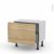 Meuble De Cuisine Bas Ipoma Chene Naturel 1 Casserolier L60 X H41 X P37 Cm