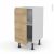 Meuble De Cuisine Bas Ipoma Chene Naturel 1 Porte L40 X H70 X P58 Cm