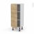 Meuble De Cuisine Bas Ipoma Chene Naturel 1 Porte L40 X H92 X P37 Cm