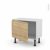 Meuble De Cuisine Bas Ipoma Chene Naturel 1 Porte L60 X H41 X P37 Cm