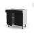 Meuble De Cuisine Bas Ipoma Noir Mat 2 Portes 1 Tiroir L80 X H70 X P58 Cm