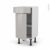 Meuble De Cuisine Bas Ivia Gris 1 Porte 1 Tiroir L40 X H70 X P37 Cm