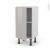 Meuble De Cuisine Bas Ivia Gris 1 Porte L40 X H70 X P37 Cm