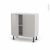 Meuble De Cuisine Bas Ivia Gris 2 Portes L80 X H70 X P37 Cm