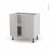 Meuble De Cuisine Bas Ivia Gris 2 Portes L80 X H70 X P58 Cm