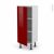 Meuble De Cuisine Bas Ivia Rouge 1 Porte L40 X H92 X P37 Cm