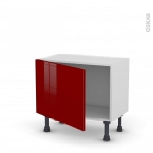 Meuble De Cuisine Bas Ivia Rouge 1 Porte L60 X H41 X P37 Cm