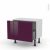 Meuble De Cuisine Bas Keria Aubergine 1 Casserolier L60 X H41 X P37 Cm