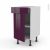 Meuble De Cuisine Bas Keria Aubergine 1 Porte 1 Tiroir L40 X H70 X P58 Cm