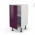 Meuble De Cuisine Bas Keria Aubergine 1 Porte L40 X H70 X P58 Cm