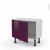 Meuble De Cuisine Bas Keria Aubergine 1 Porte L60 X H41 X P37 Cm