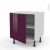 Meuble De Cuisine Bas Keria Aubergine 1 Porte L60 X H57 X P58 Cm