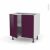 Meuble De Cuisine Bas Keria Aubergine 2 Portes L80 X H70 X P58 Cm