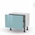 Meuble De Cuisine Bas Keria Bleu 1 Casserolier L60 X H41 X P37 Cm