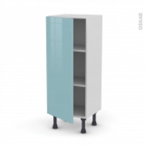 Meuble De Cuisine Bas Keria Bleu 1 Porte L40 X H92 X P37 Cm