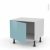 Meuble De Cuisine Bas Keria Bleu 1 Porte L60 X H41 X P58 Cm