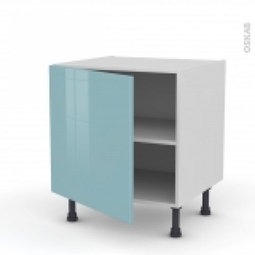 Meuble De Cuisine Bas Keria Bleu 1 Porte L60 X H57 X P58 Cm