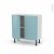 Meuble De Cuisine Bas Keria Bleu 2 Portes L80 X H70 X P37 Cm