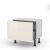 Meuble De Cuisine Bas Keria Ivoire 1 Casserolier L60 X H41 X P37 Cm