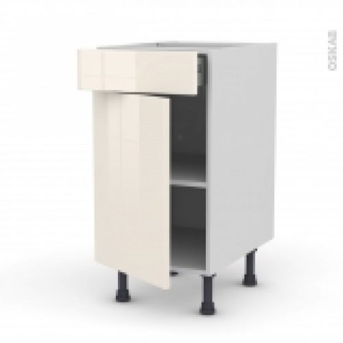 Meuble De Cuisine Bas Keria Ivoire 1 Porte 1 Tiroir L40 X H70 X P58 Cm