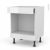 Meuble De Cuisine Bas Mo Encastrable Niche 45 Bora Blanc 1 Tiroir Haut L60 X H70 X P58 Cm