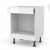 Meuble De Cuisine Bas Mo Encastrable Niche 45 Ipoma Blanc Brillant 1 Tiroir Haut L60 X H70 X P58 Cm