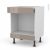 Meuble De Cuisine Bas Mo Encastrable Niche 45 Keria Moka 1 Tiroir Haut L60 X H70 X P58 Cm