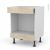 Meuble De Cuisine Bas Mo Encastrable Niche 45 Stilo Noyer Blanchi 1 Tiroir Haut L60 X H70 X P58 Cm