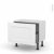 Meuble De Cuisine Bas Static Blanc 1 Casserolier L60 X H41 X P37 Cm