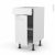 Meuble De Cuisine Bas Static Blanc 1 Porte 1 Tiroir L40 X H70 X P58 Cm