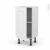 Meuble De Cuisine Bas Static Blanc 1 Porte L40 X H70 X P37 Cm