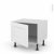 Meuble De Cuisine Bas Static Blanc 1 Porte L60 X H41 X P58 Cm