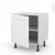 Meuble De Cuisine Bas Static Blanc 1 Porte L60 X H57 X P58 Cm