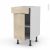 Meuble De Cuisine Bas Stilo Noyer Blanchi 1 Porte 1 Tiroir L40 X H70 X P58 Cm