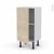 Meuble De Cuisine Bas Stilo Noyer Blanchi 1 Porte L40 X H70 X P37 Cm