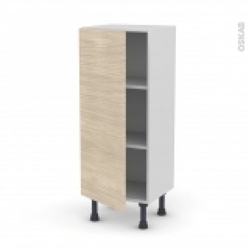 Meuble De Cuisine Bas Stilo Noyer Blanchi 1 Porte L40 X H92 X P37 Cm