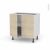 Meuble De Cuisine Bas Stilo Noyer Blanchi 2 Portes L80 X H70 X P58 Cm