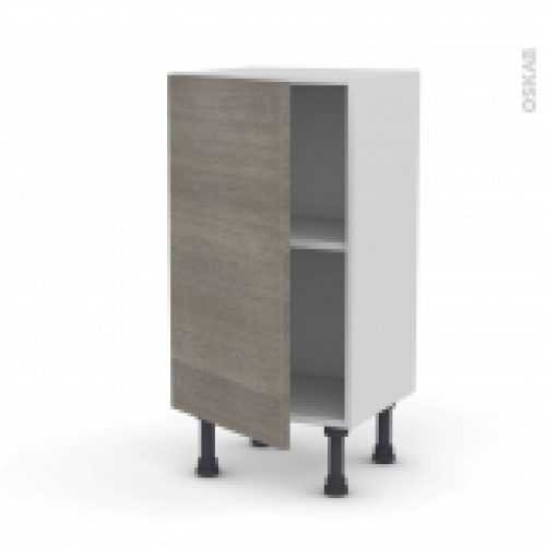 Meuble De Cuisine Bas Stilo Noyer Naturel 1 Porte L40 X H70 X P37 Cm