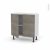 Meuble De Cuisine Bas Stilo Noyer Naturel 2 Portes L80 X H70 X P37 Cm