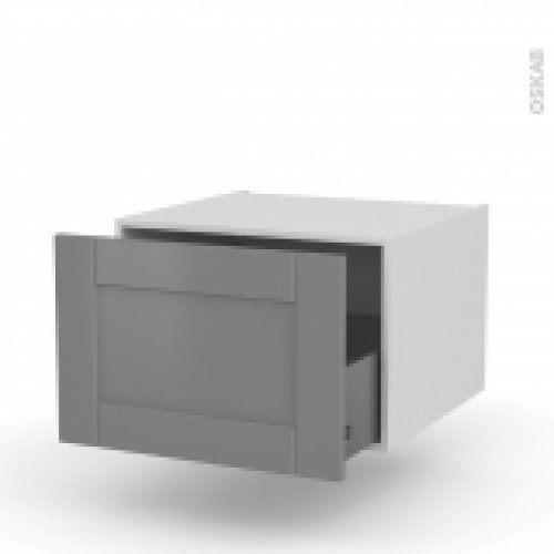 Meuble De Cuisine Bas Suspendu Filipen Gris 1 Casserolier L60 X H41 X P58 Cm