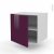 Meuble De Cuisine Bas Suspendu Keria Aubergine 1 Porte L60 X H57 X P58 Cm