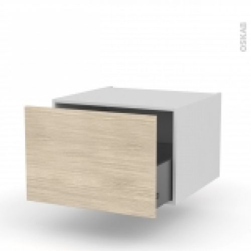 Meuble De Cuisine Bas Suspendu Stilo Noyer Blanchi 1 Casserolier L60 X H41 X P58 Cm