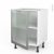 Meuble De Cuisine Bas Vitre Facade Alu 1 Porte L60 X H70 X P58 Cm Sokleo