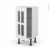 Meuble De Cuisine Bas Vitre Static Blanc 1 Porte L40 X H70 X P37 Cm