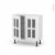 Meuble De Cuisine Bas Vitre Static Blanc 2 Portes L80 X H70 X P37 Cm