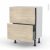 Meuble De Cuisine Casserolier Stilo Noyer Blanchi 2 Tiroirs L60 X H70 X P37 Cm