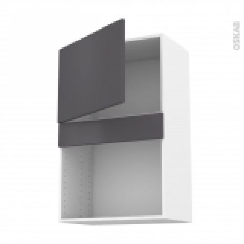 Meuble De Cuisine Haut Mo Encastrable Niche 38 Ginko Gris 1 Porte L60 X H92 X P37 Cm