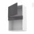 Meuble De Cuisine Haut Mo Encastrable Niche 38 Ginko Gris 1 Porte L60 X H92 X P37 Cm